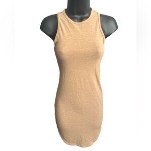 FOREVER 21 Tan Sleeveless Bodycon Dress